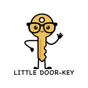Little Door-Key Sticker