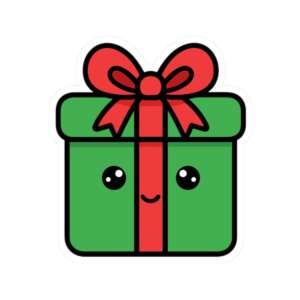 Present with Bow Sticker