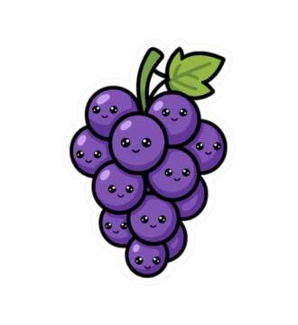Grape Sticker
