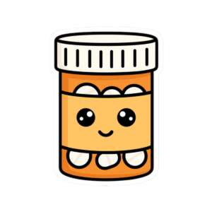 Medicine Pill Bottle Sticker