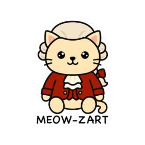 Meow-Zart Cat Sticker