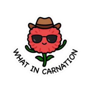 What in Carnation Sticker