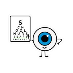 Eye Chart Exam Sticker
