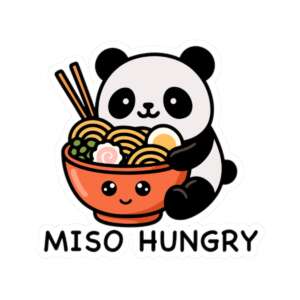 Miso Hungry Panda Ramen Sticker