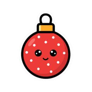 Red Ornament Sticker