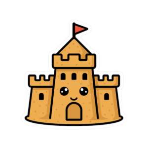 Sand Castle Sticker