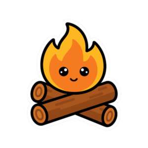 Campfire Sticker