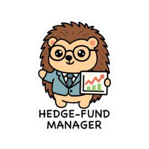 Hedge-Fund Manager Hedgehog Sticker