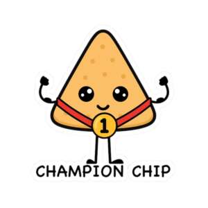 Champion Chip Nacho Sticker