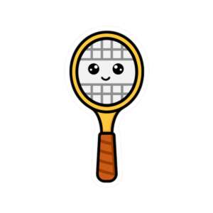 Tennis Racket Sticker