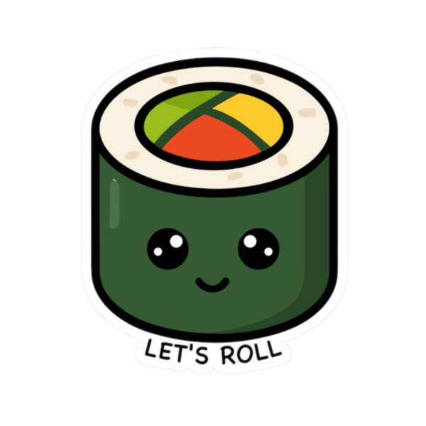 Let's Roll Sushi Sticker