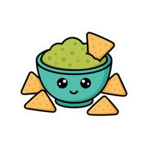 Bowl of Nachos & Guacamole Sticker