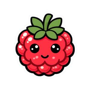 Raspberry Sticker