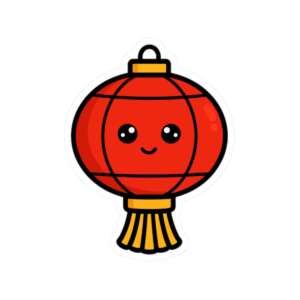 Red Lantern Sticker