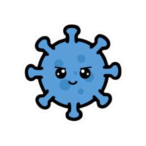 Angry Virus Sticker