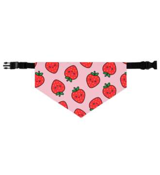 Strawberry Pet Bandana Collar