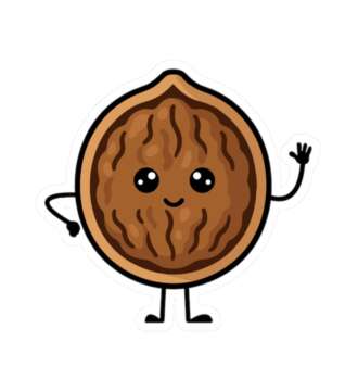 Walnut Sticker