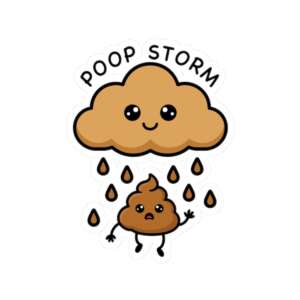 Poop Storm Sticker