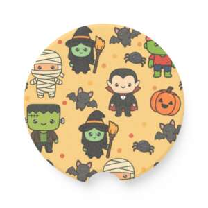 Halloween Set of 2 Soapstone Car Coasters
