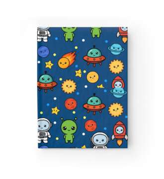 Outer Space Hardcover Journal