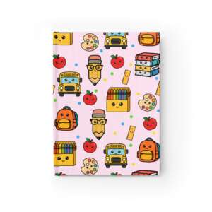 Back to School Pink Hardcover Journal