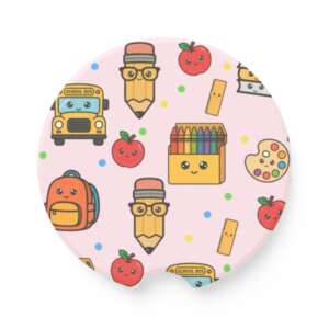 Back to School Set of 2 Soapstone Car Coasters