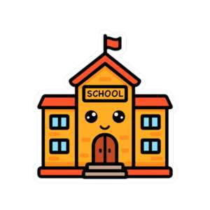 School Building Sticker