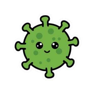Happy Virus Sticker