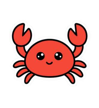 Crab Sticker