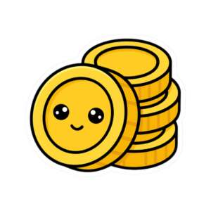 Gold Coins Sticker