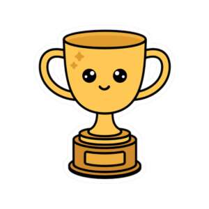 Trophy Champion Sticker