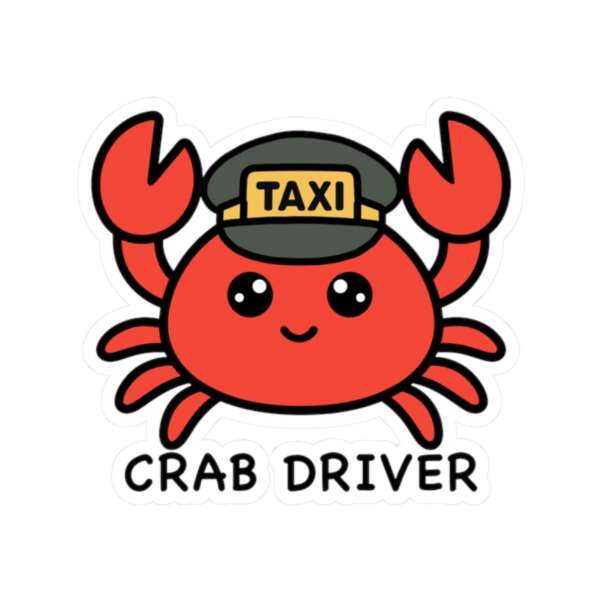 Crab Driver Sticker