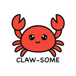 Claw-Some Crab Sticker