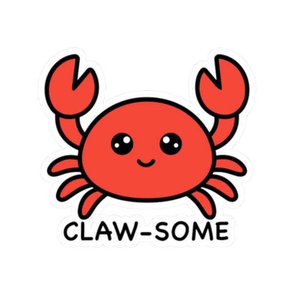 Claw-Some Crab Sticker