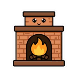 Fireplace Sticker